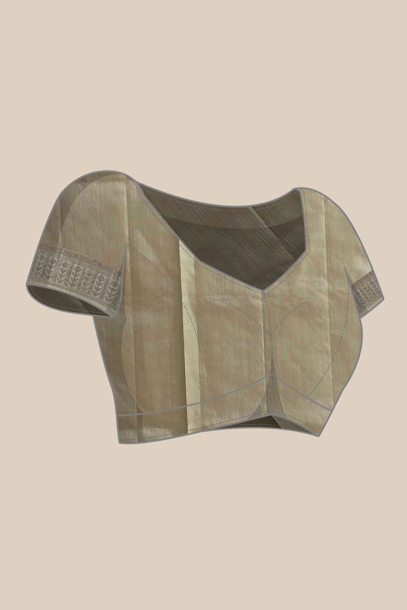 Beige Soft Silk Saree