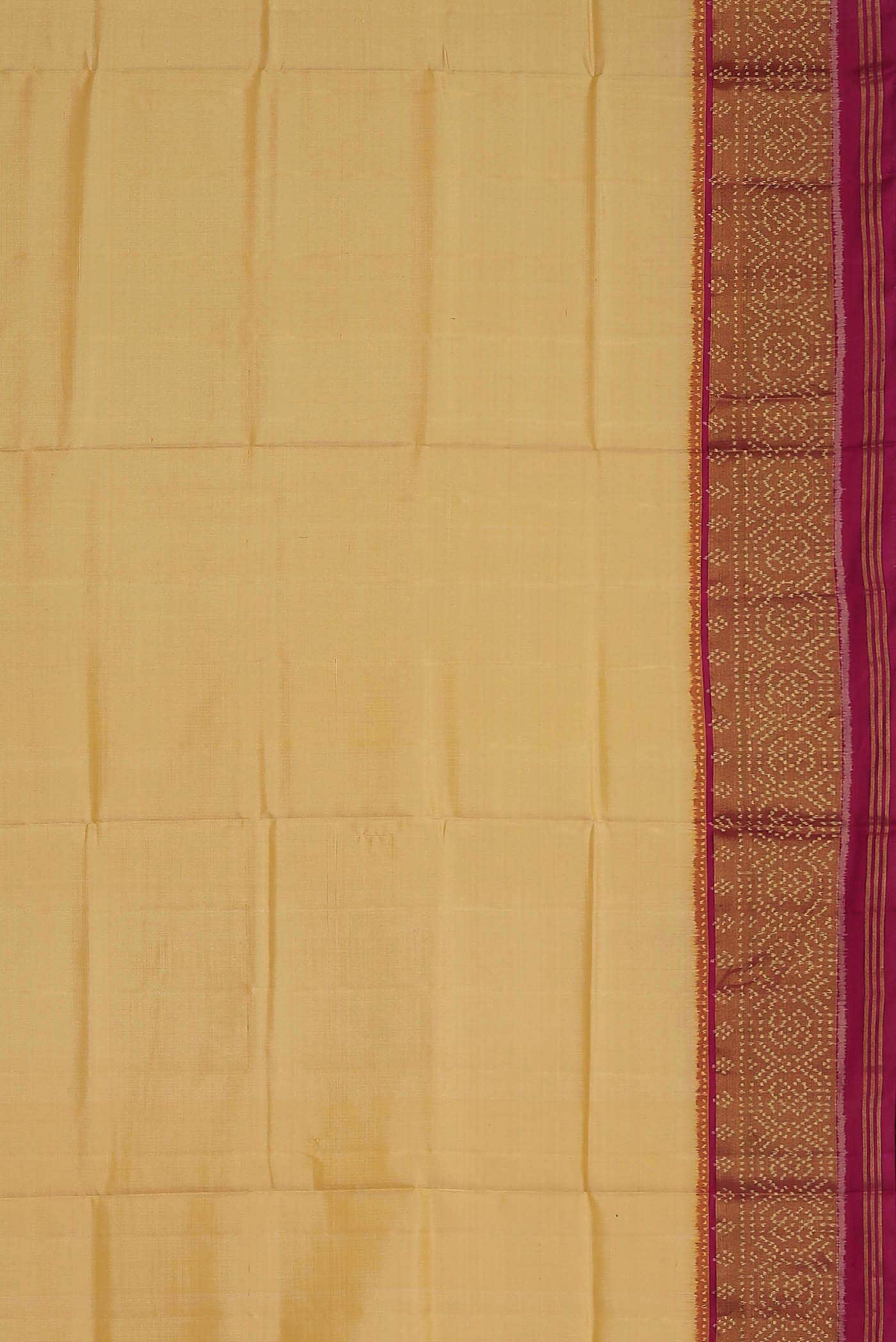 Yellow Rajkot Patola Silk Saree