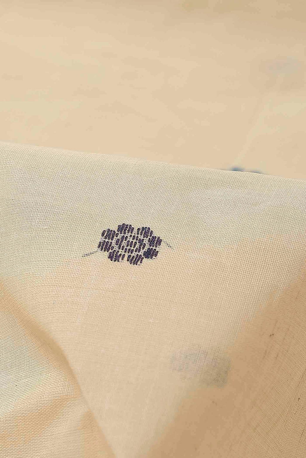 Beige Bengal Cotton Saree