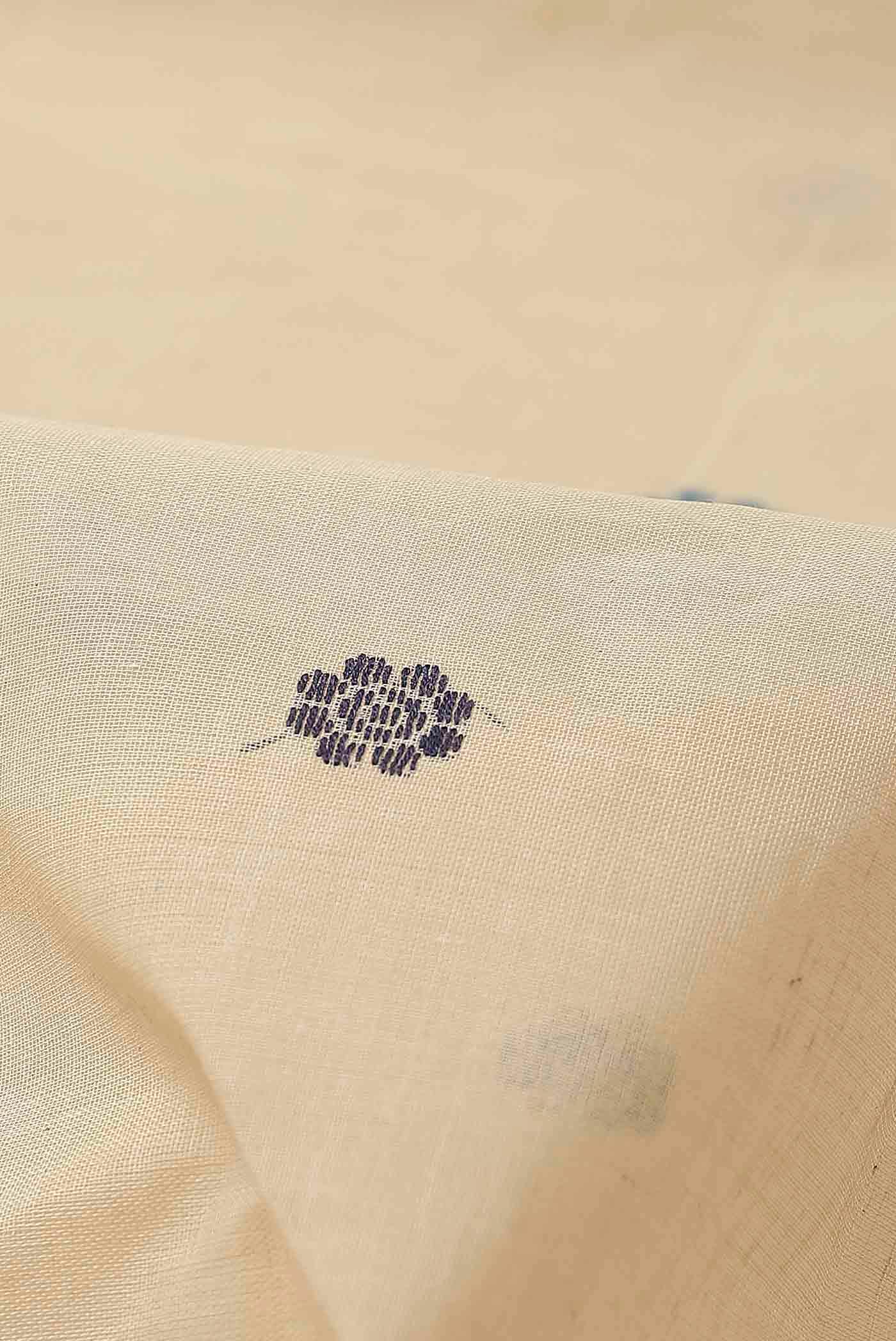 Beige Bengal Cotton Saree