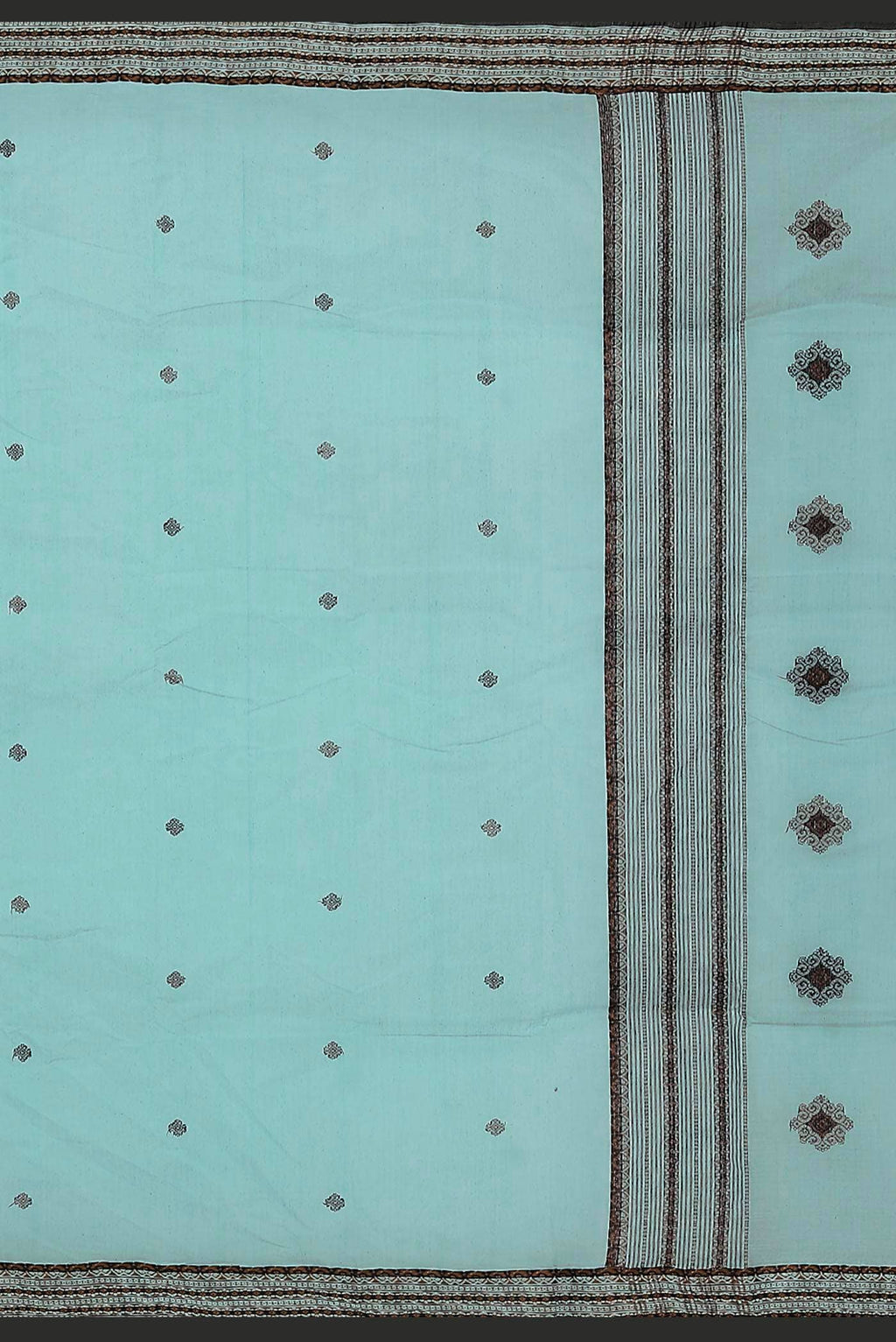 Blue Bengal Cotton Saree