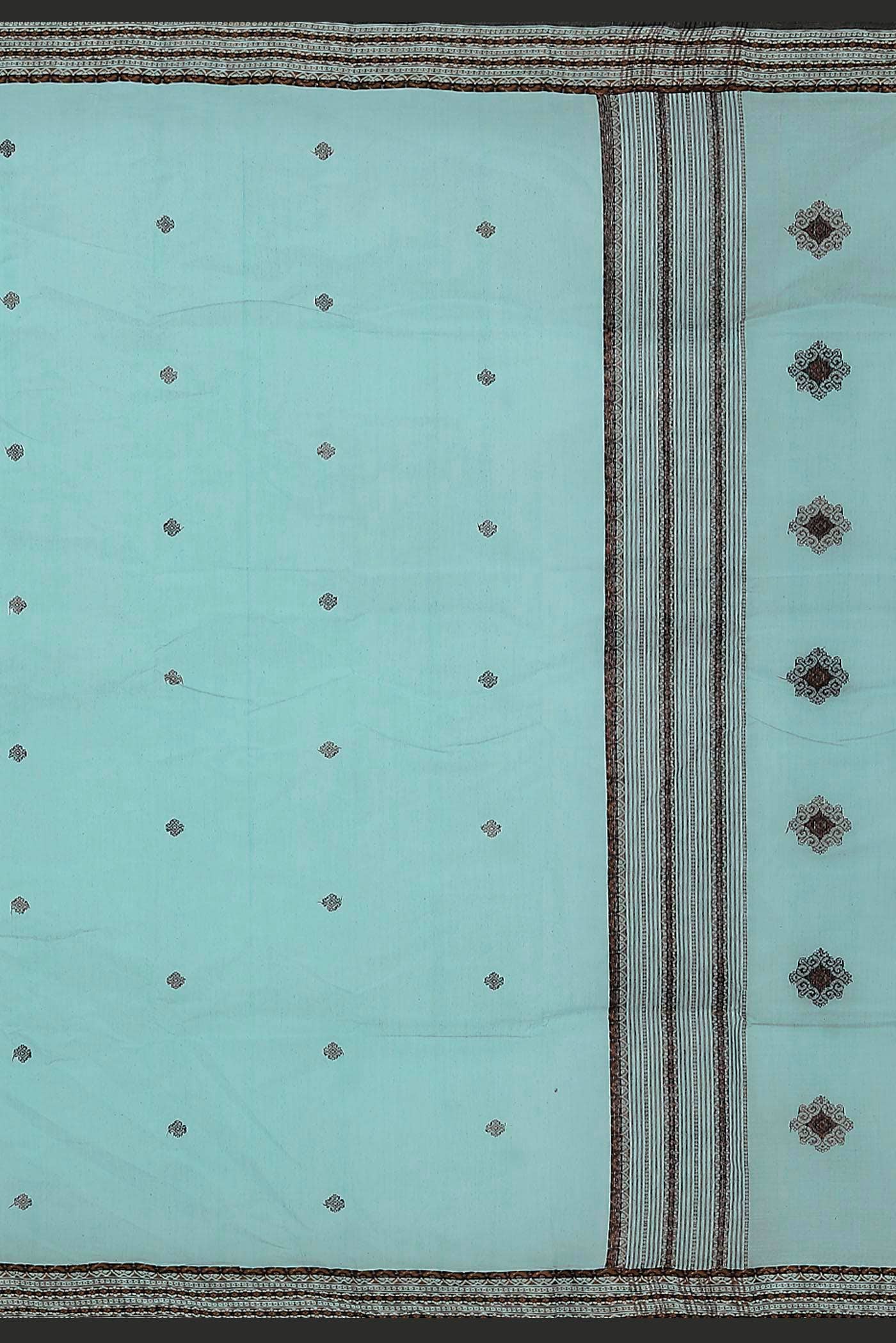 Blue Bengal Cotton Saree