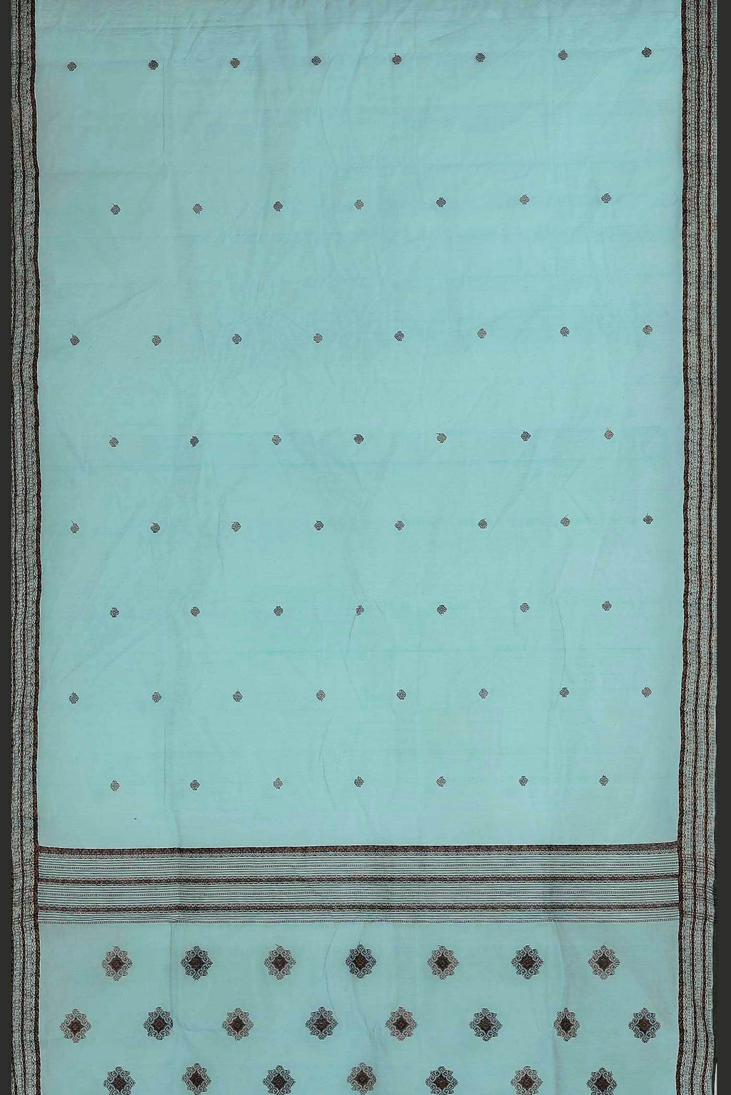Blue Bengal Cotton Saree