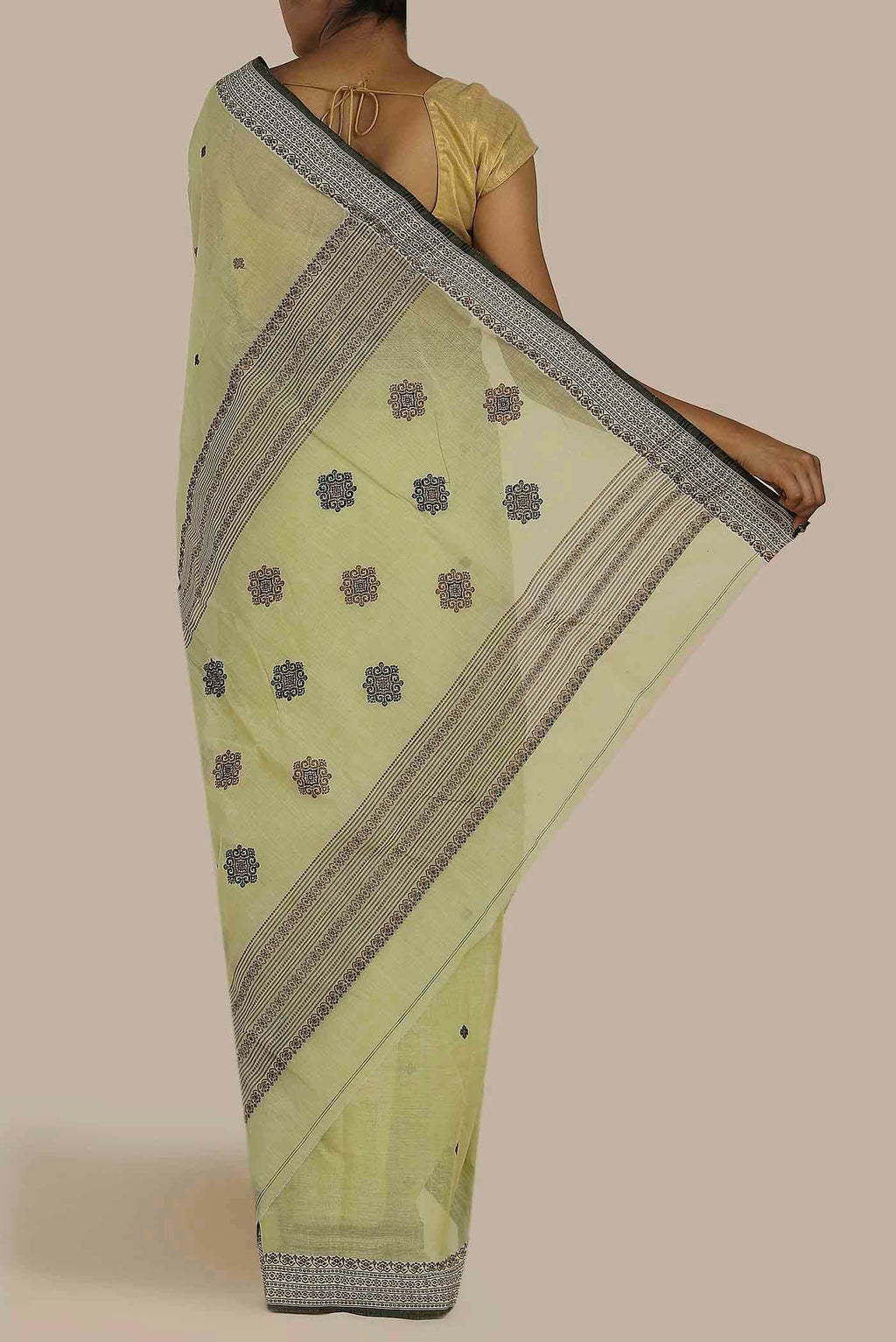 Green Bengal Cotton Saree