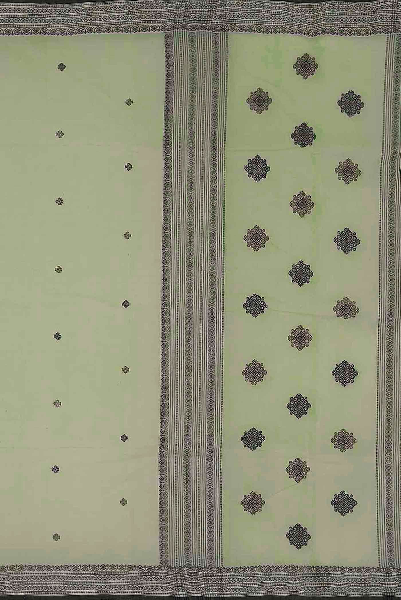 Green Bengal Cotton Saree