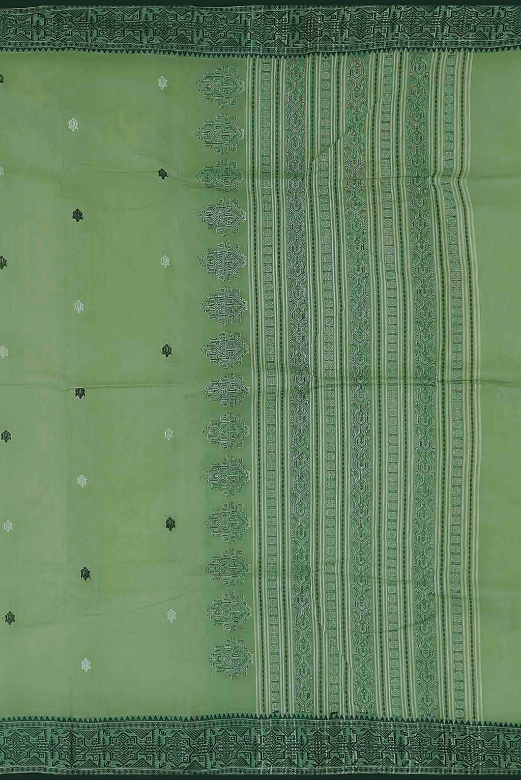 Green Bengal Cotton Saree