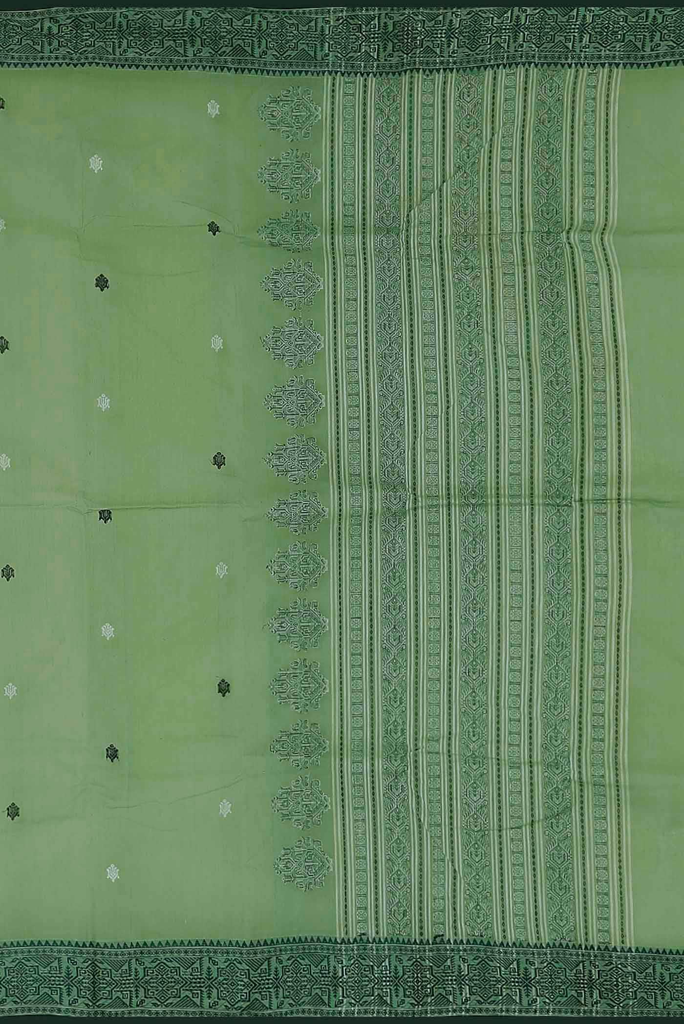 Green Bengal Cotton Saree