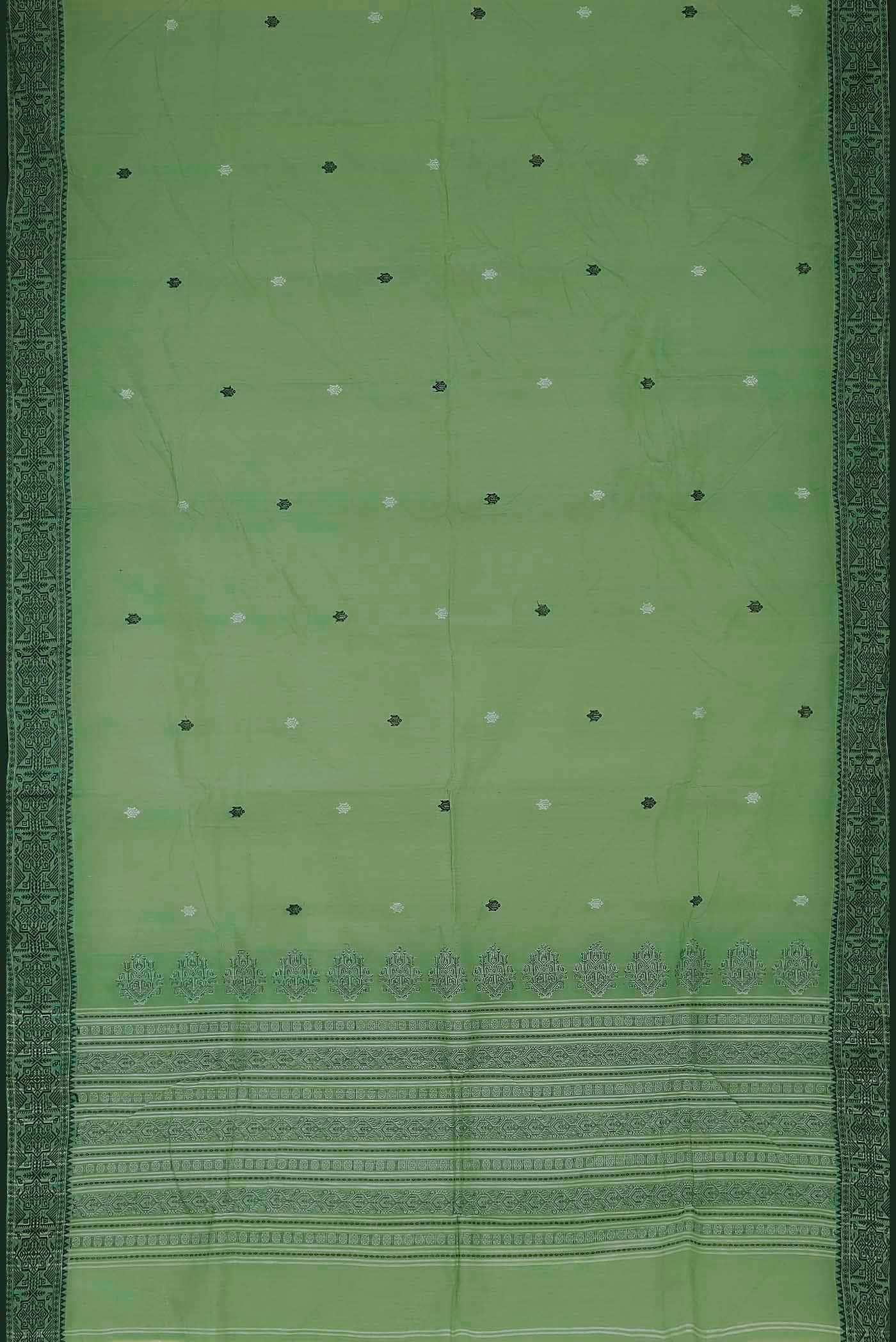 Green Bengal Cotton Saree