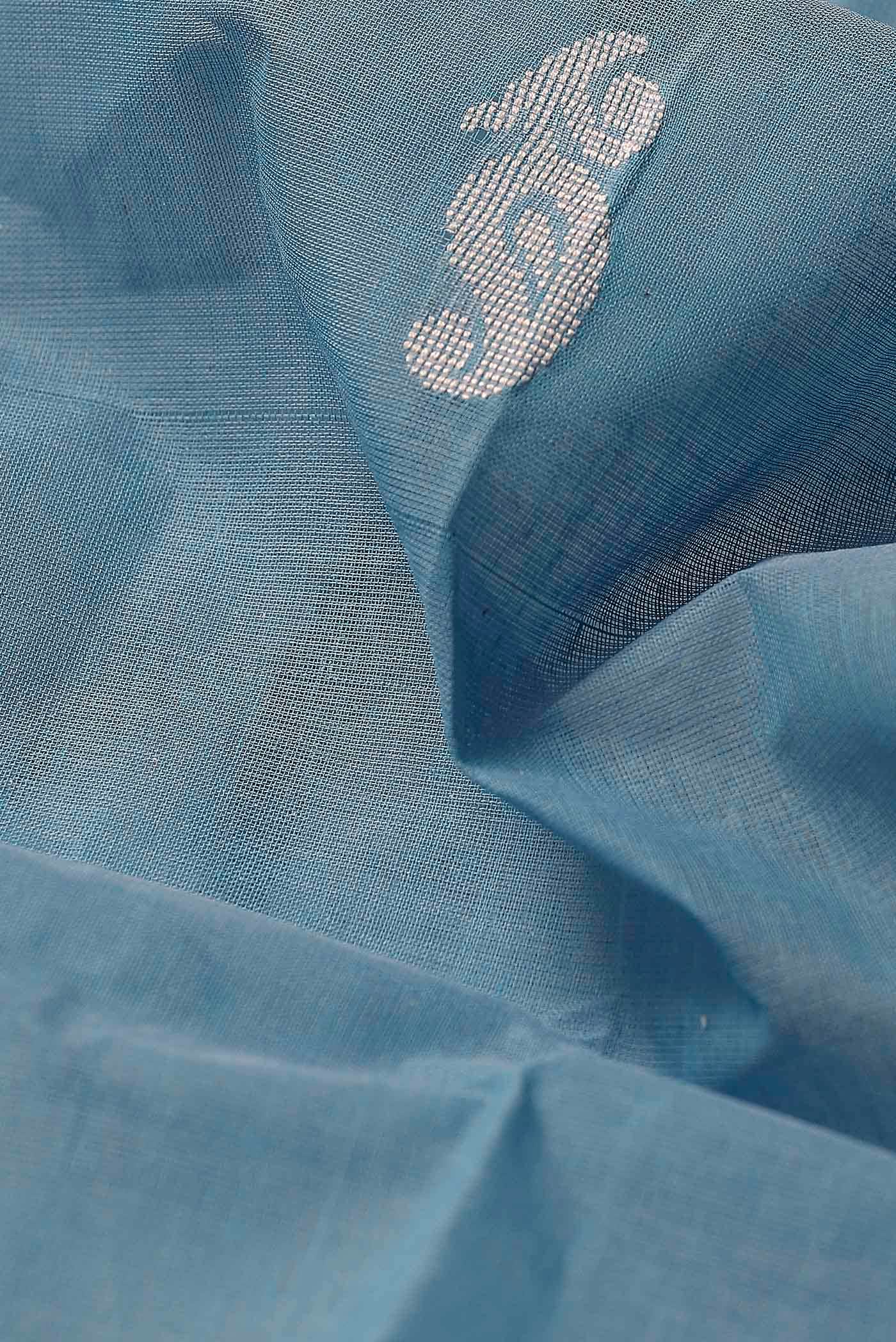 Blue Bengal Cotton Saree