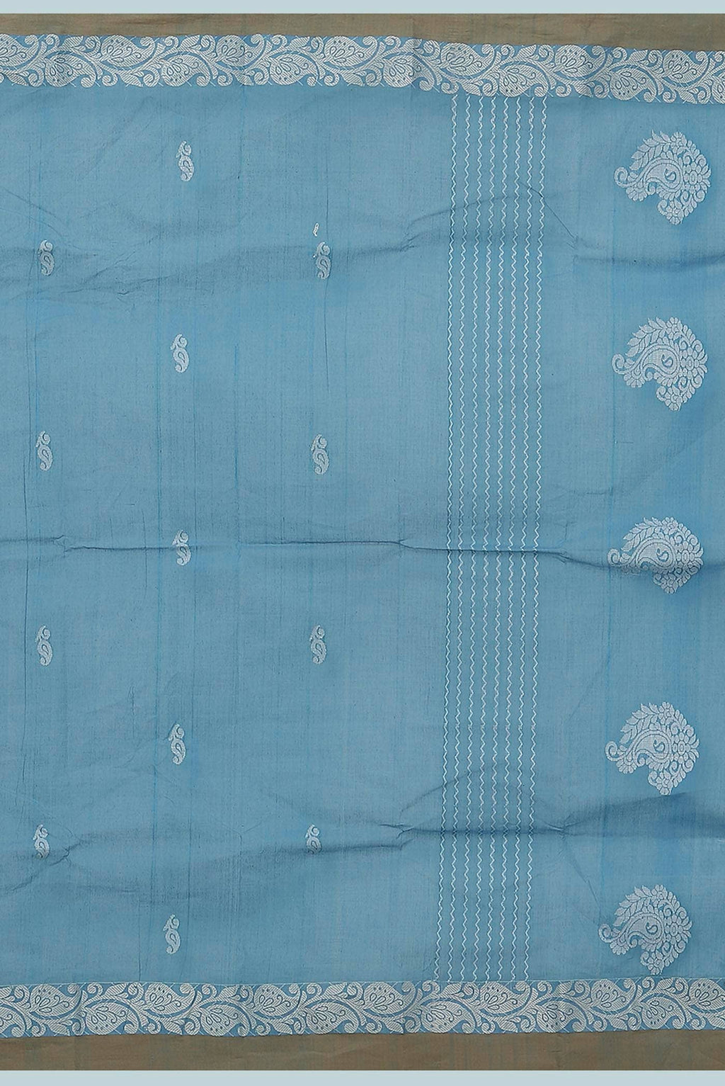 Blue Bengal Cotton Saree