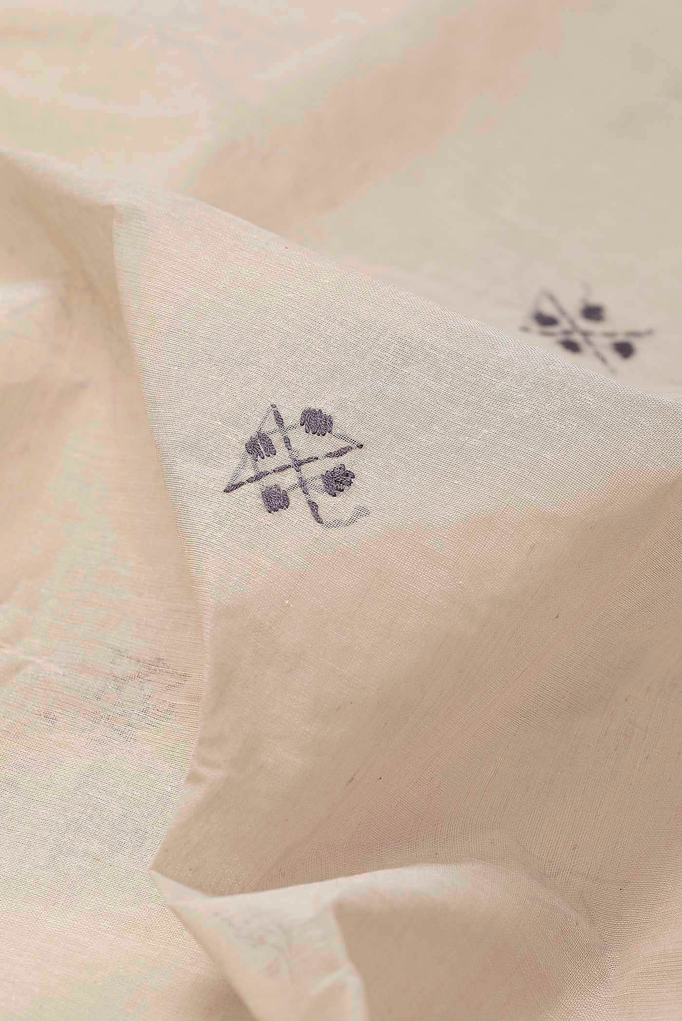 Beige Bengal Cotton Saree