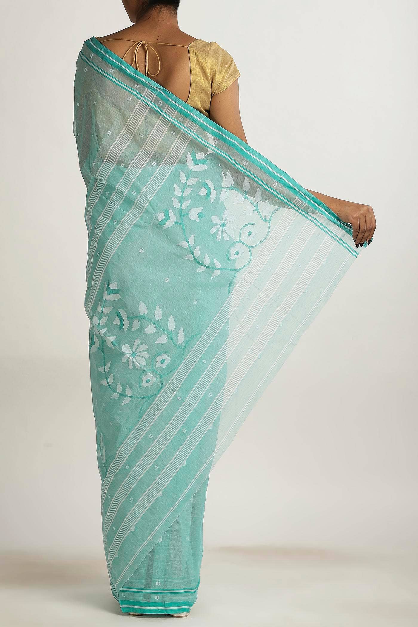 Green Bengal Cotton Saree