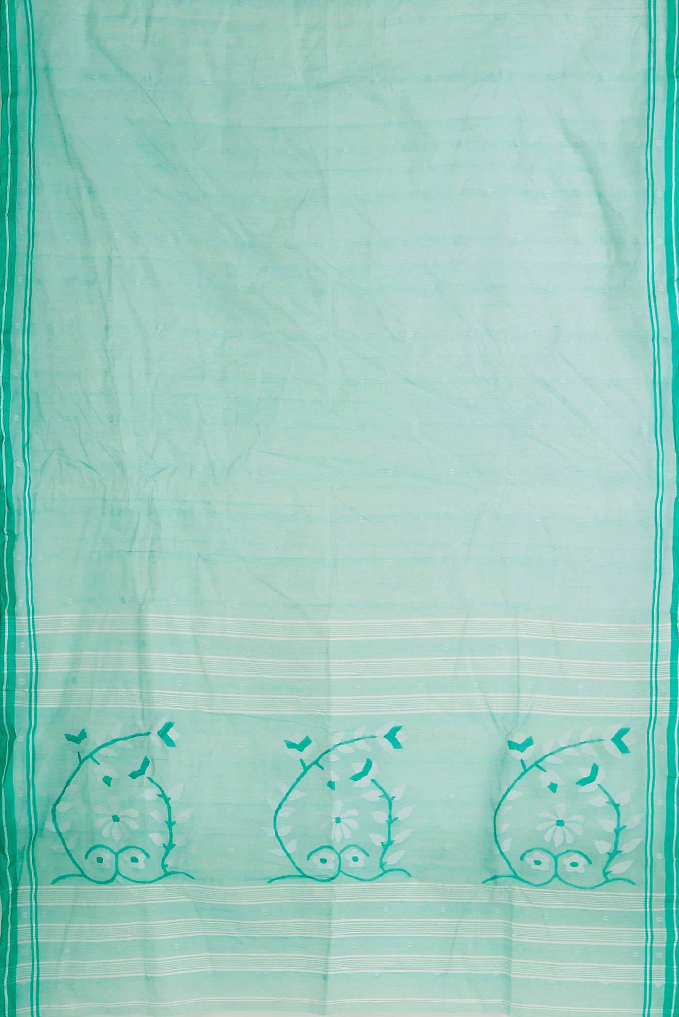 Green Bengal Cotton Saree
