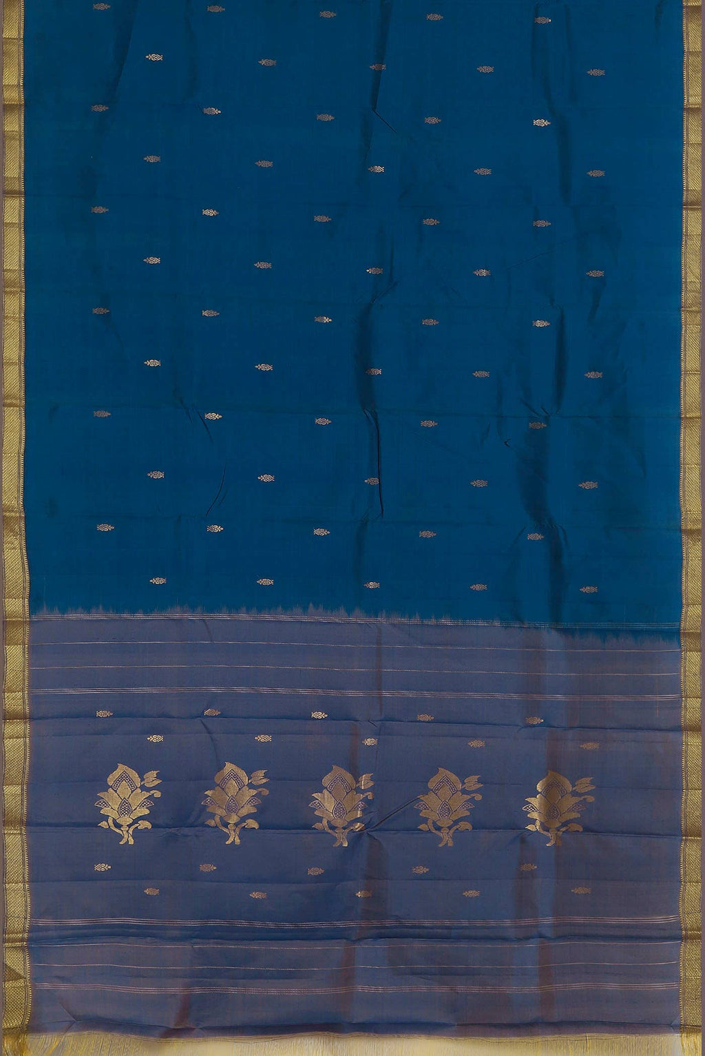Blue Kanchipuram Silk Saree