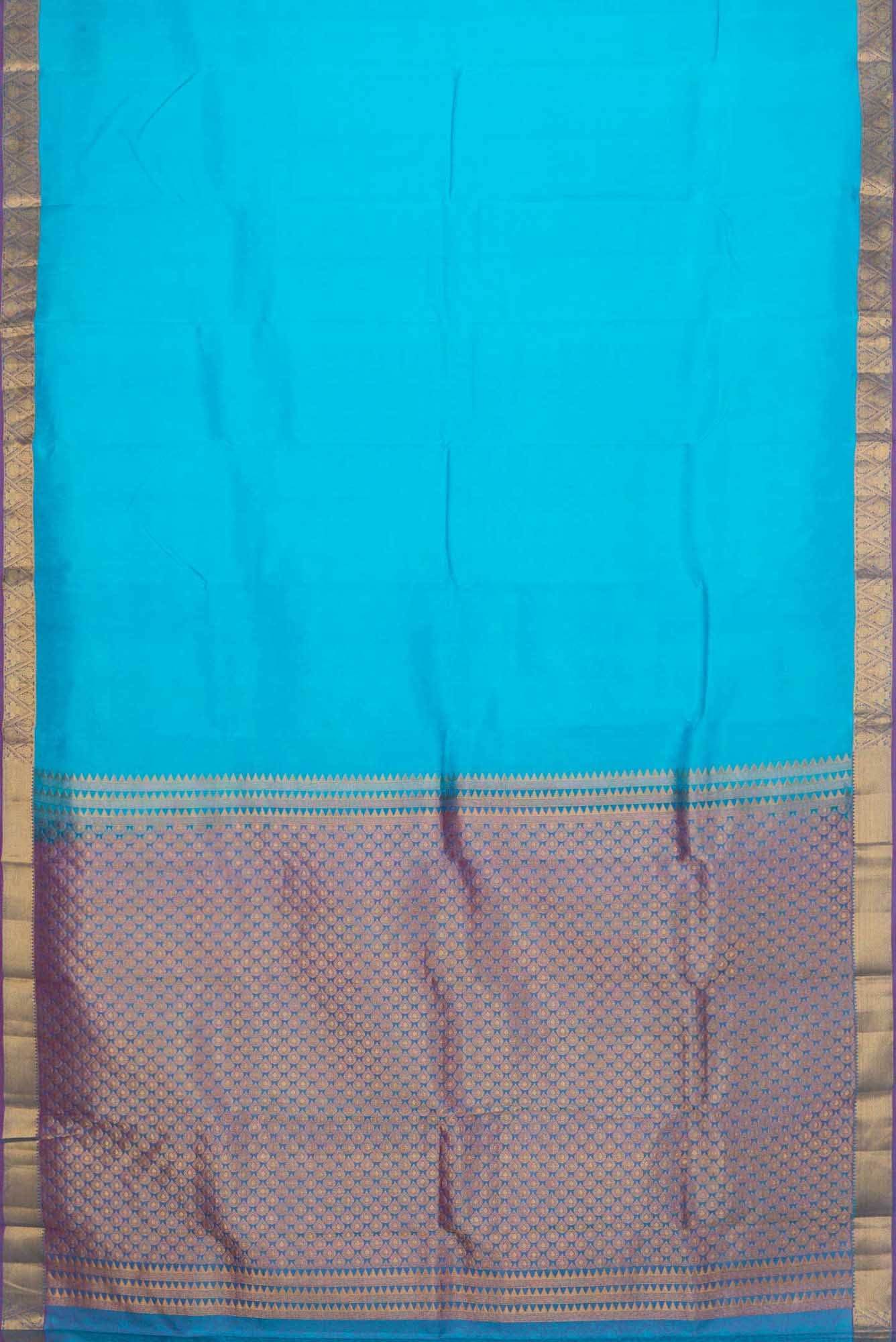 Blue Kanchipuram Saree