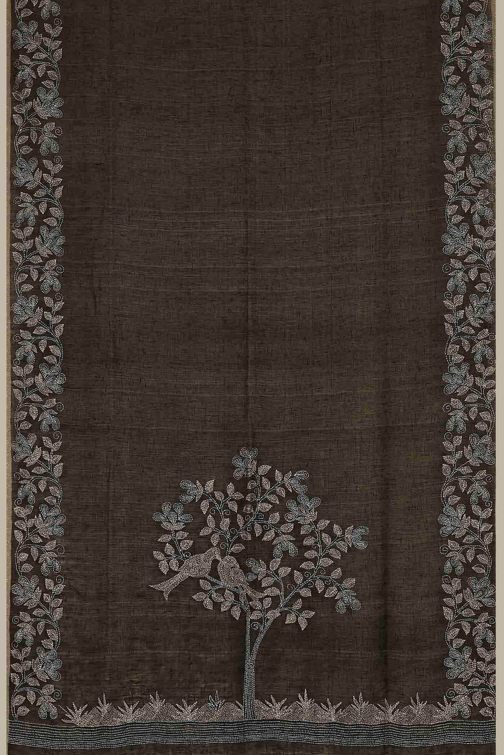 Black Bengal Cotton Saree
