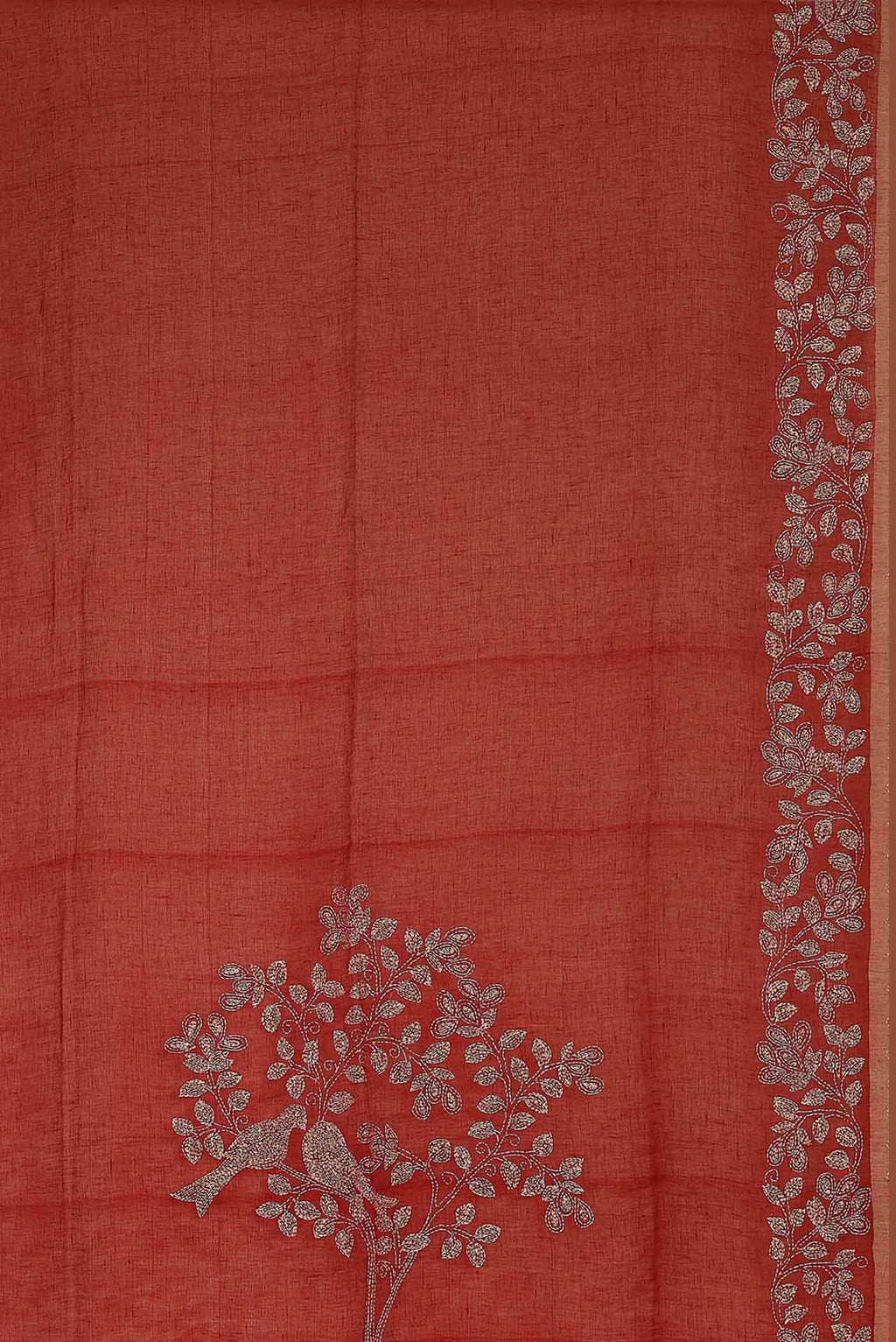 Red Bengal Cotton Saree