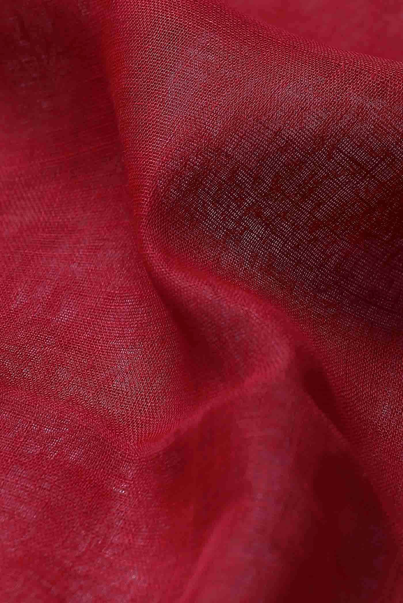 Red Bengal Cotton Saree
