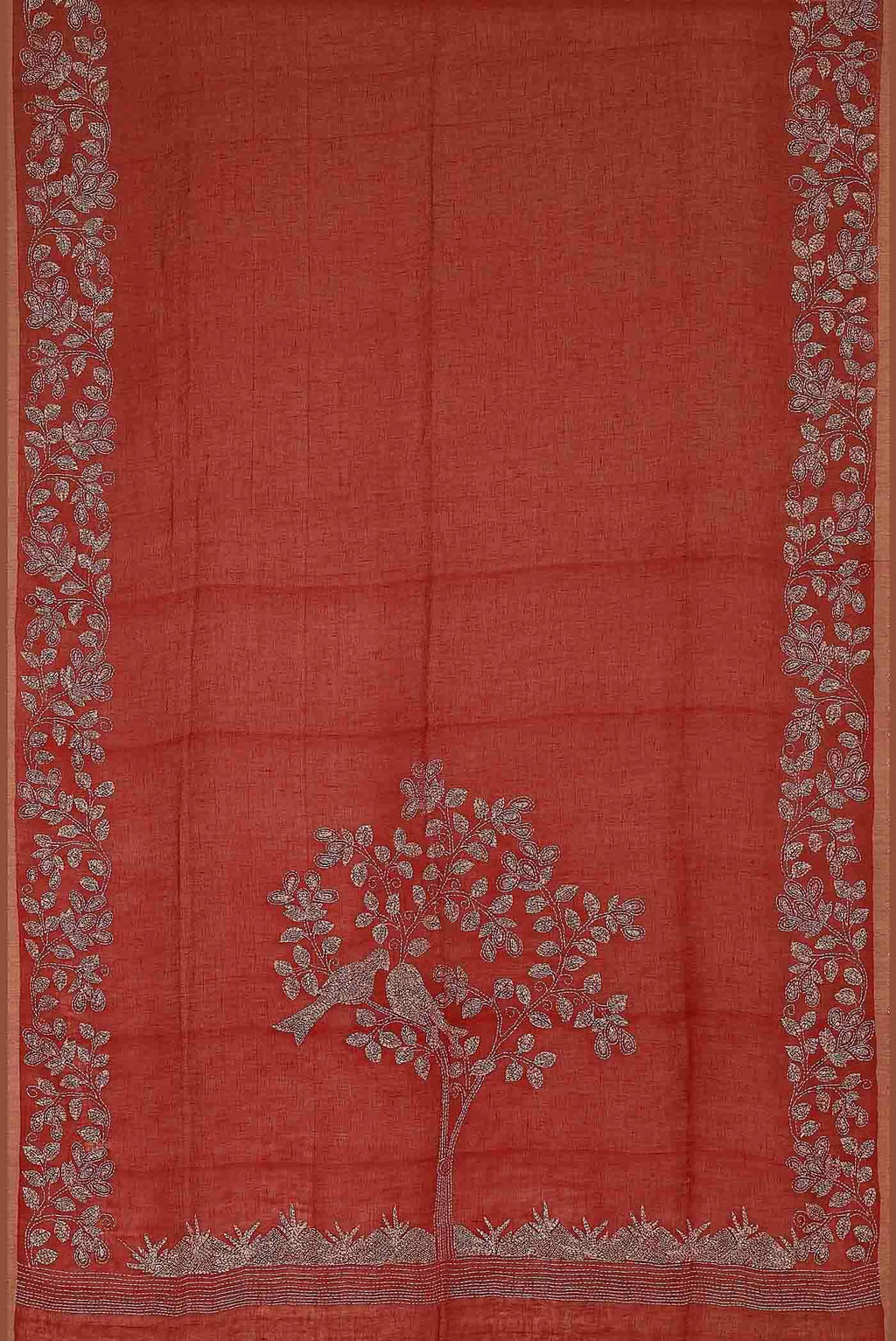 Red Bengal Cotton Saree