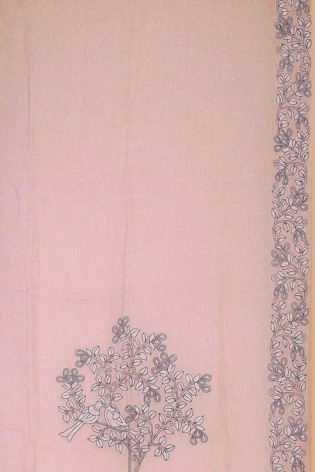 Lavender Bengal Cotton Saree