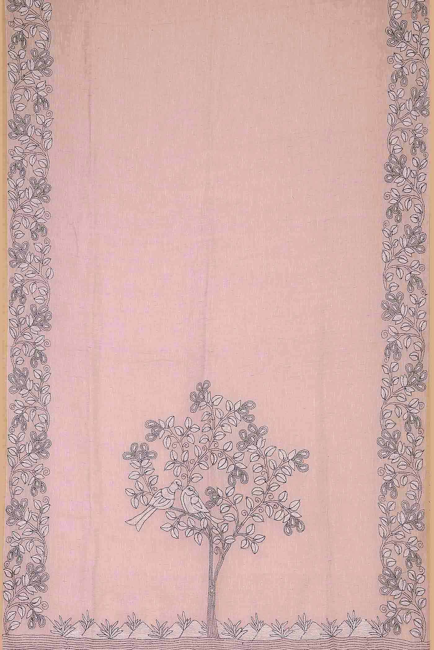 Lavender Bengal Cotton Saree