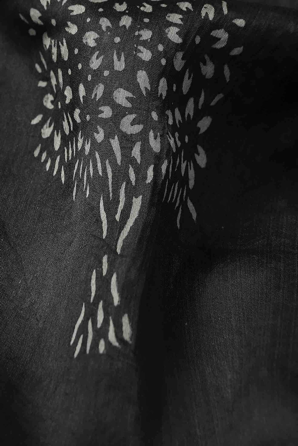 Black Maheshwari Silk Cotton Saree
