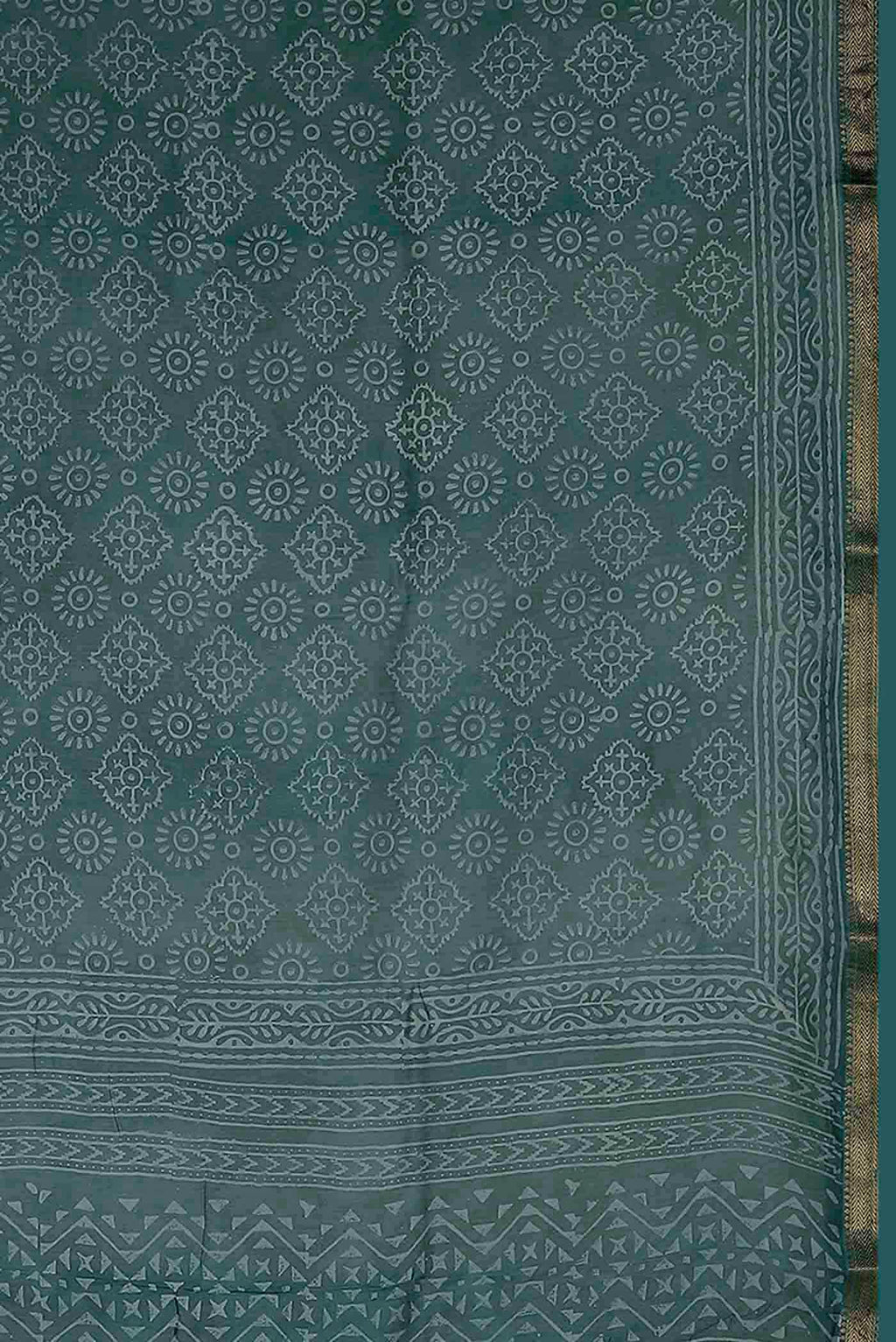 Blue Maheshwari Silk Cotton Saree