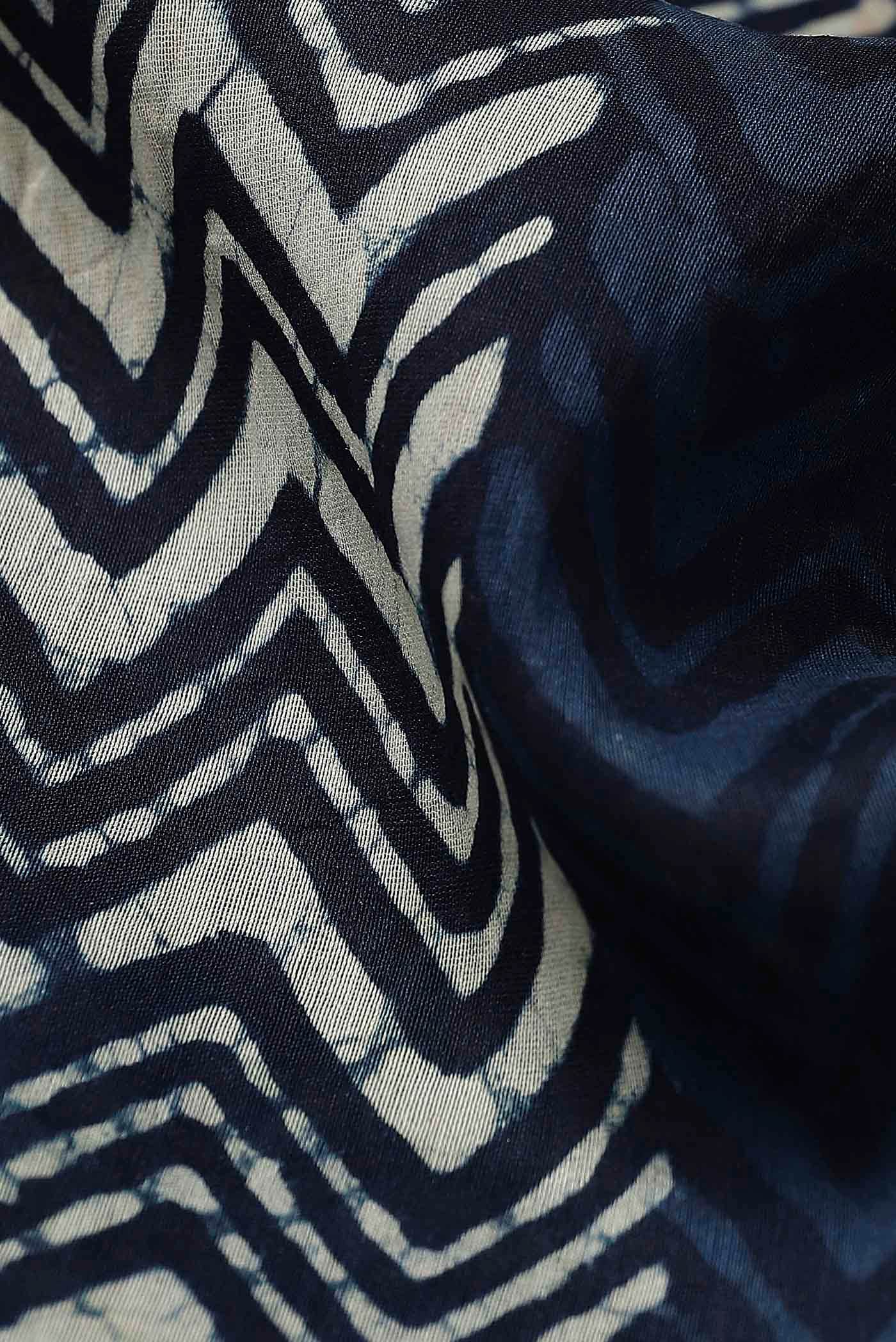 Blue Maheshwari Silk Cotton Saree