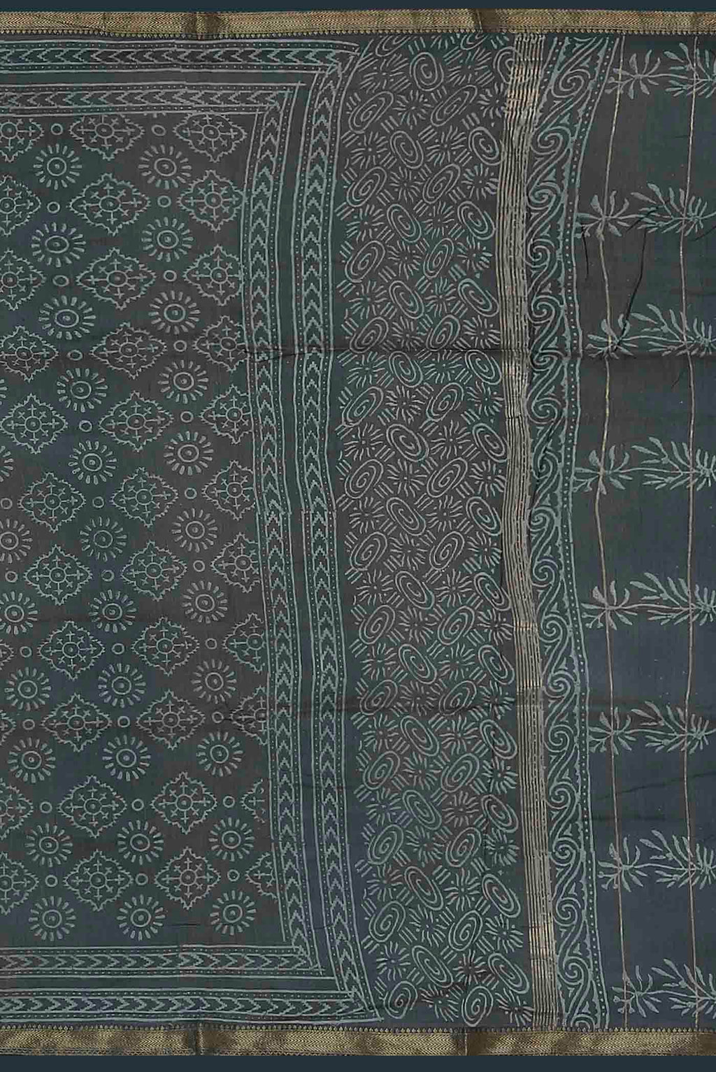 Blue Maheshwari Silk Cotton Saree