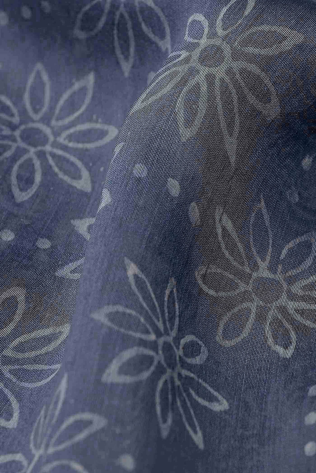 Blue Maheshwari Silk Cotton Saree