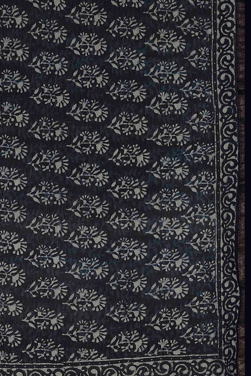 Blue Maheshwari Silk Cotton Saree