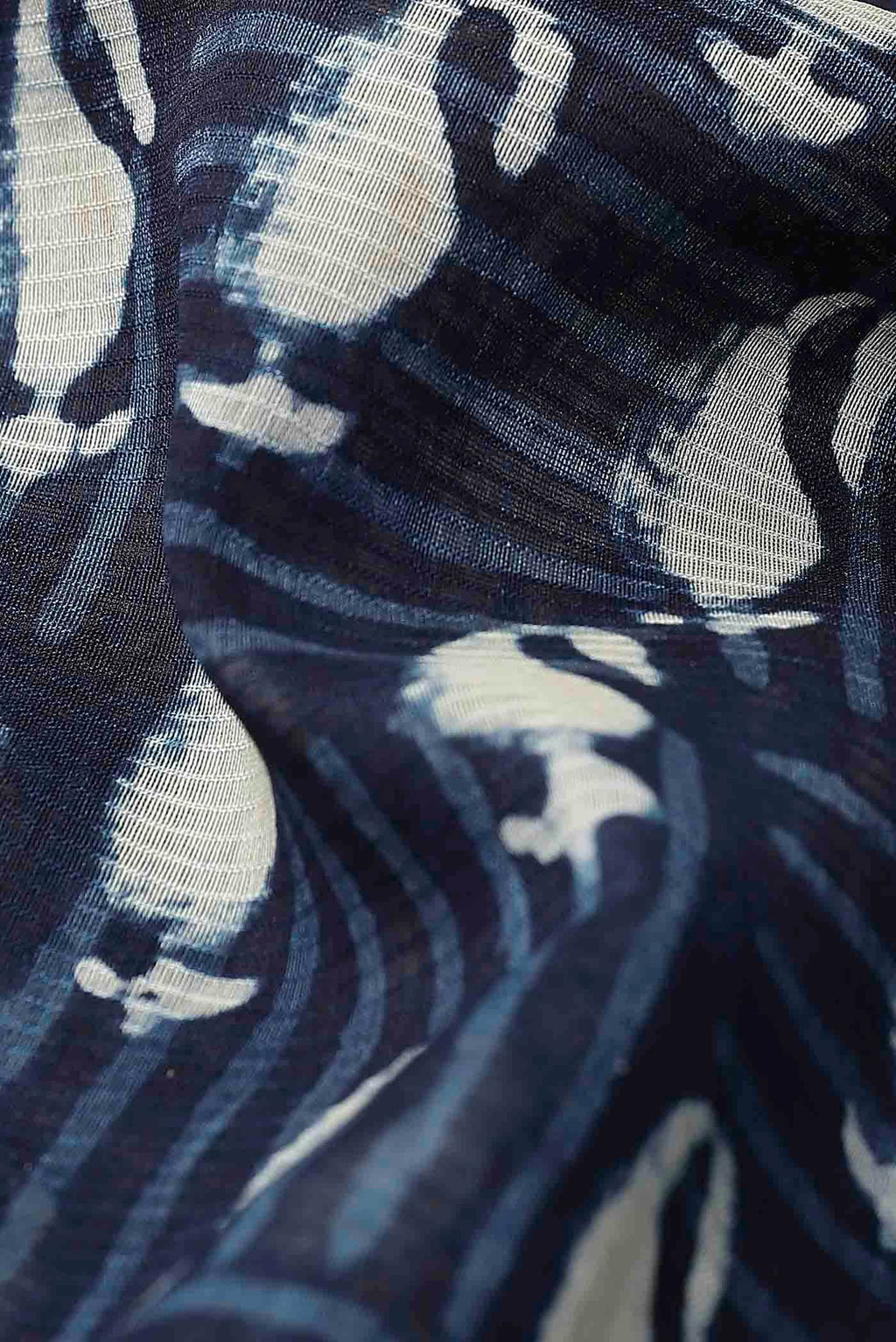 Blue Maheshwari Silk Cotton Saree