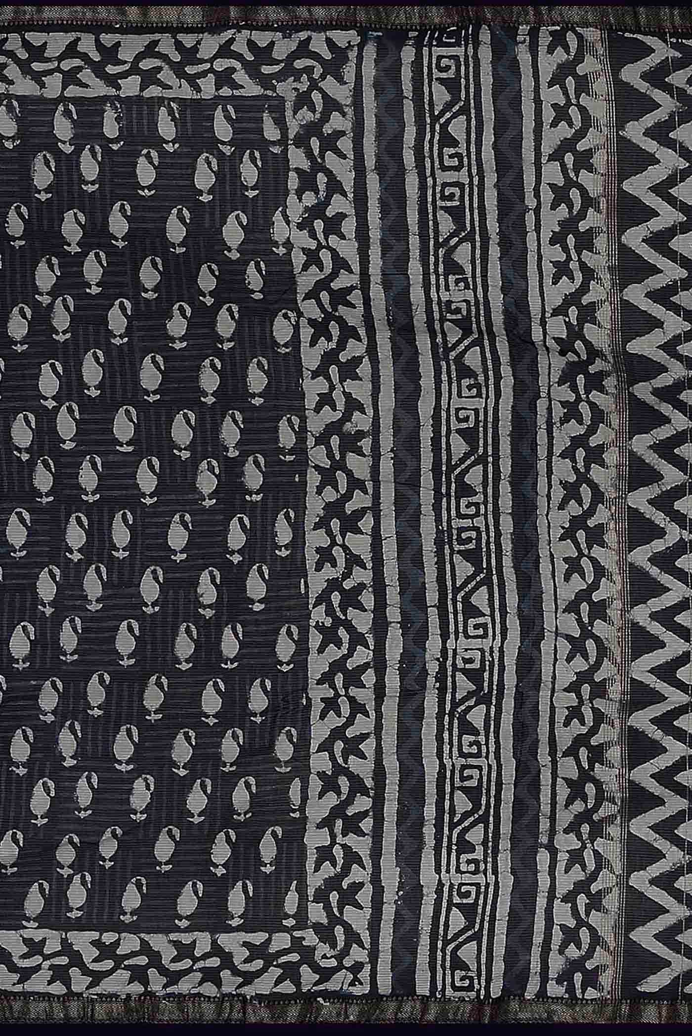 Blue Maheshwari Silk Cotton Saree