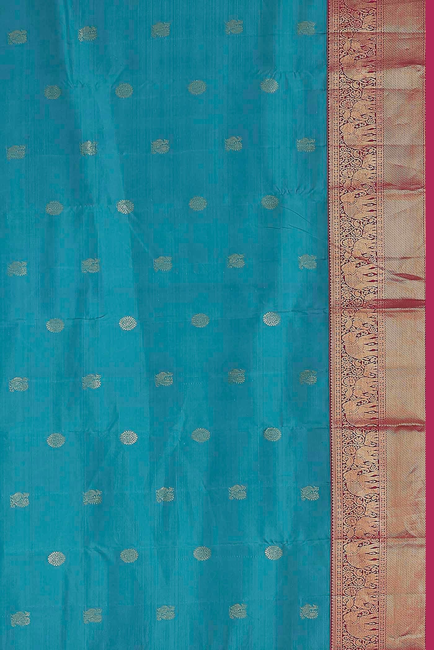 Blue Kanchipuram Silk Saree