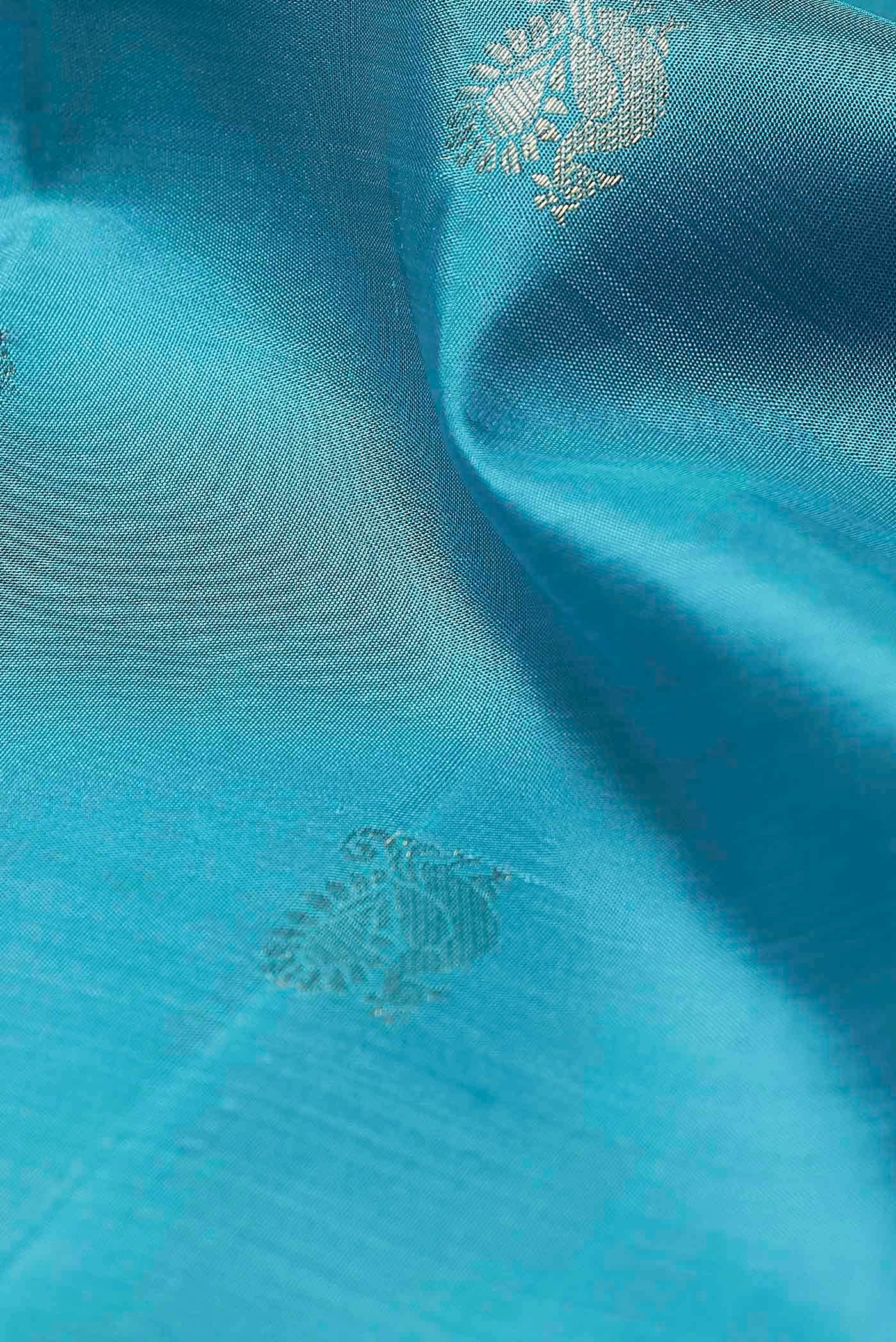 Blue Kanchipuram Silk Saree