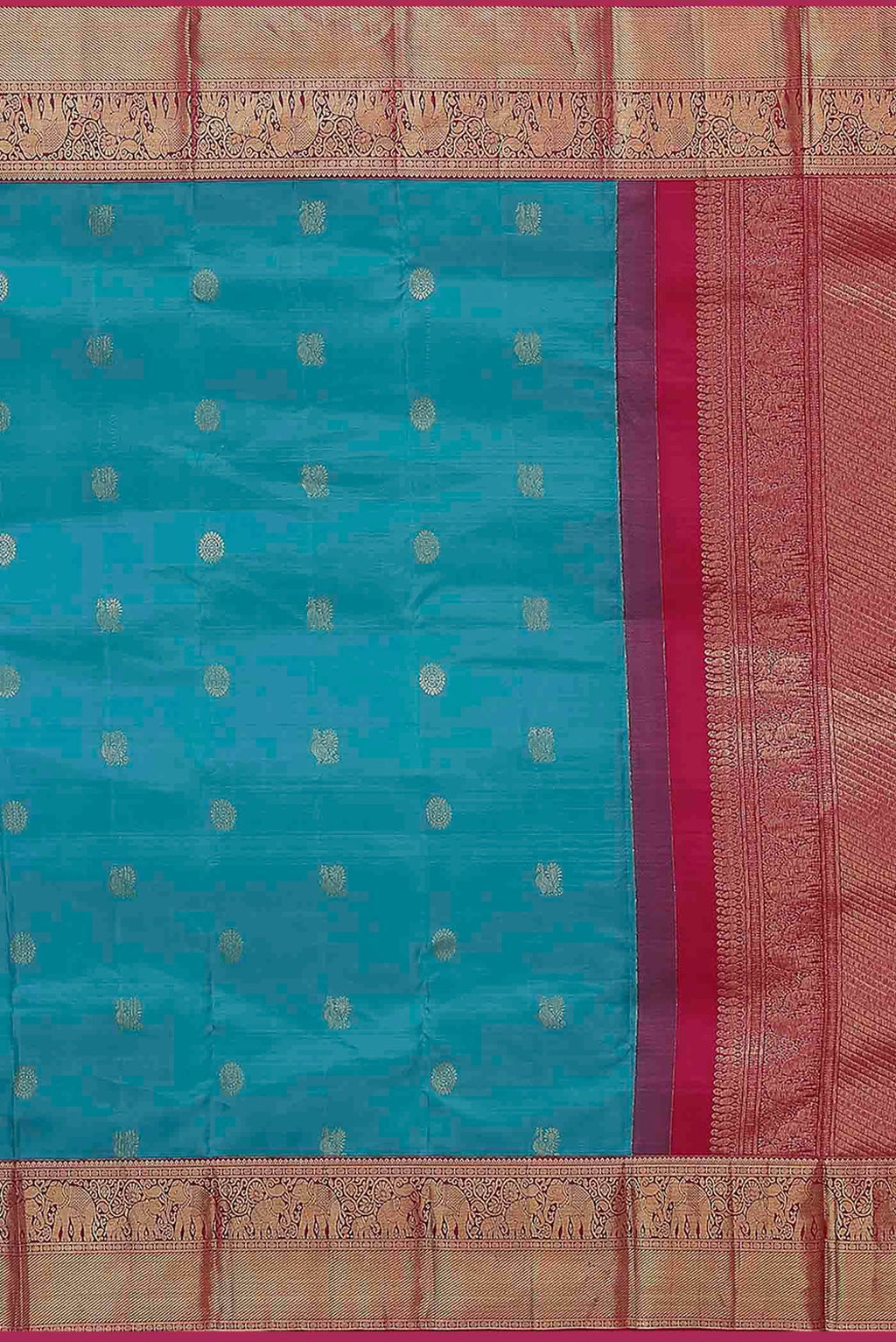 Blue Kanchipuram Silk Saree