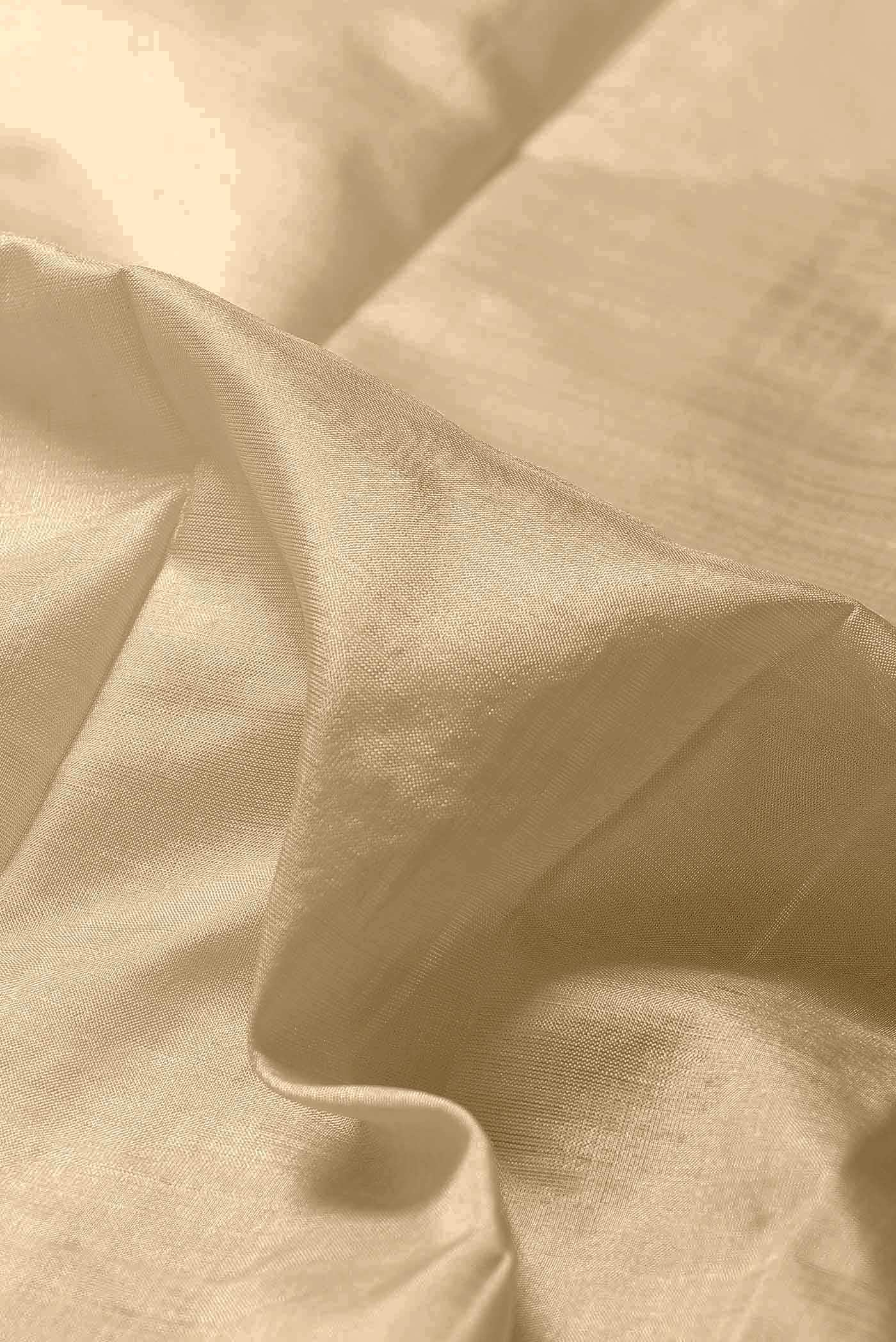 Beige Kanchipuram Silk Saree