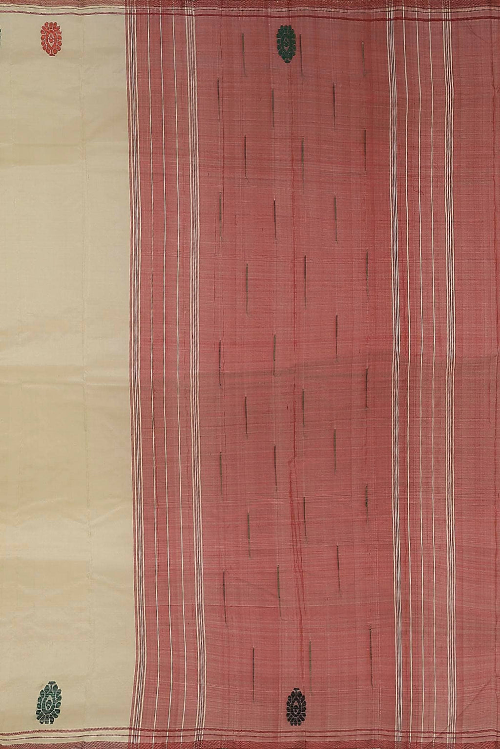 Beige Kanchipuram Silk Saree