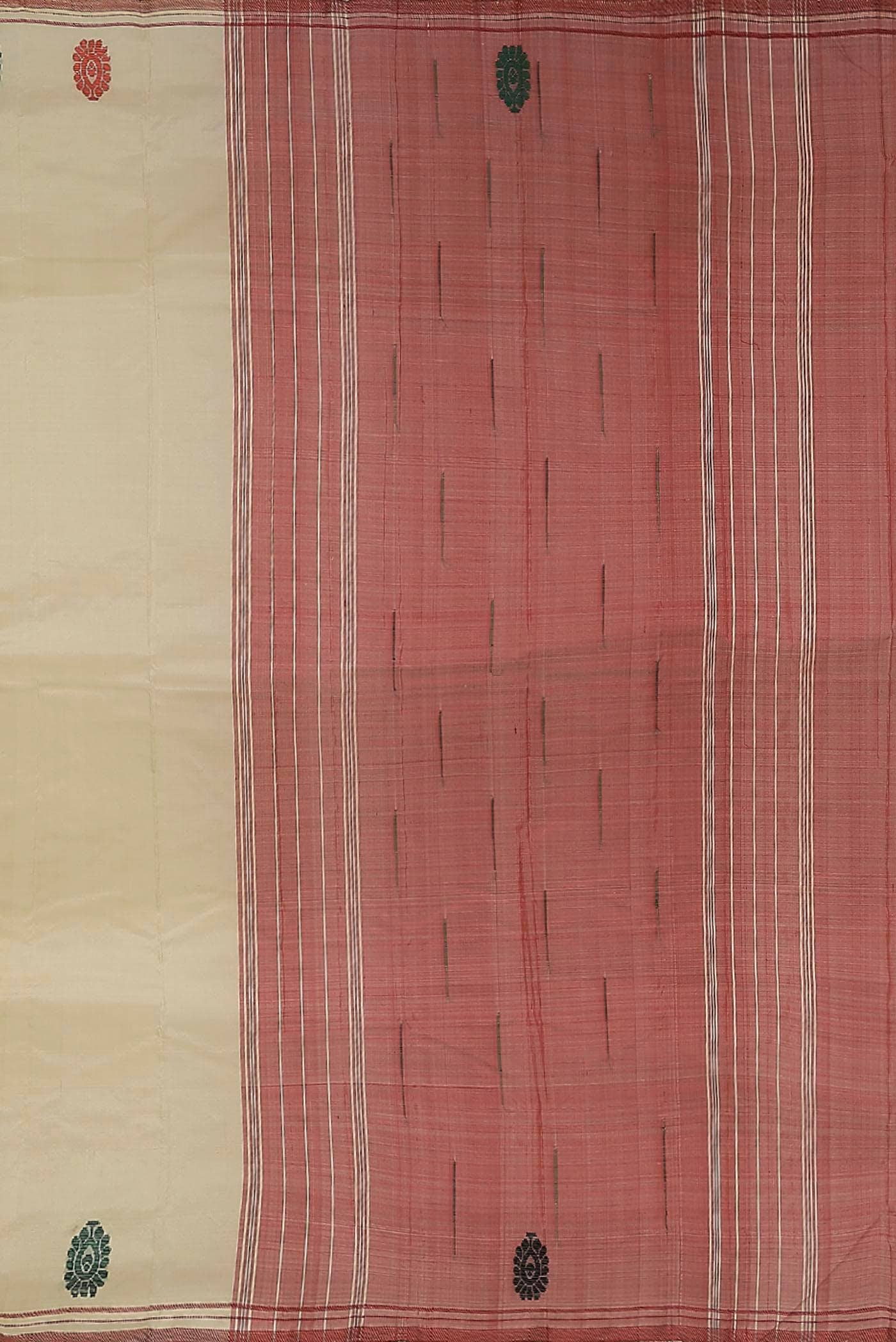 Beige Kanchipuram Silk Saree