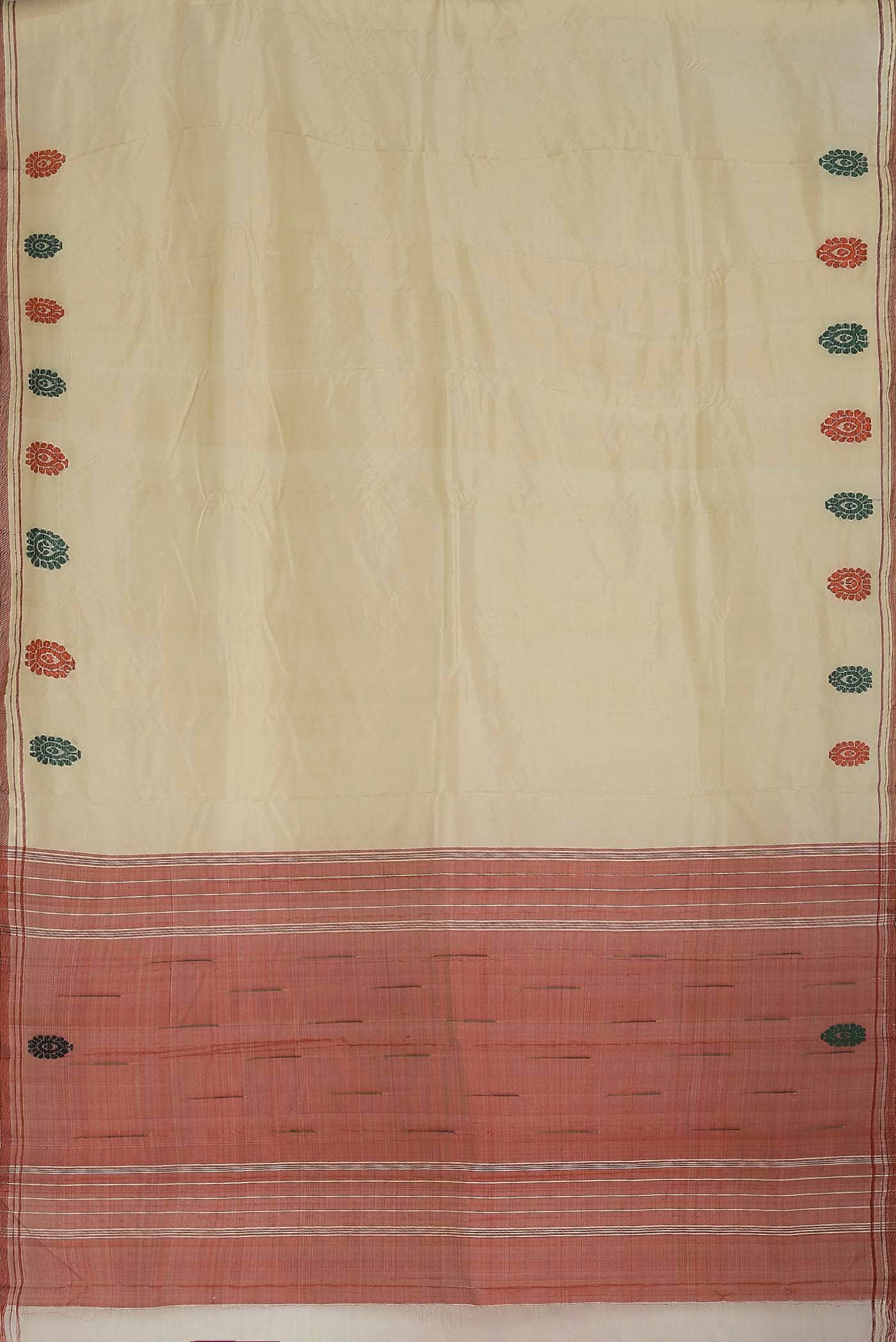 Beige Kanchipuram Silk Saree