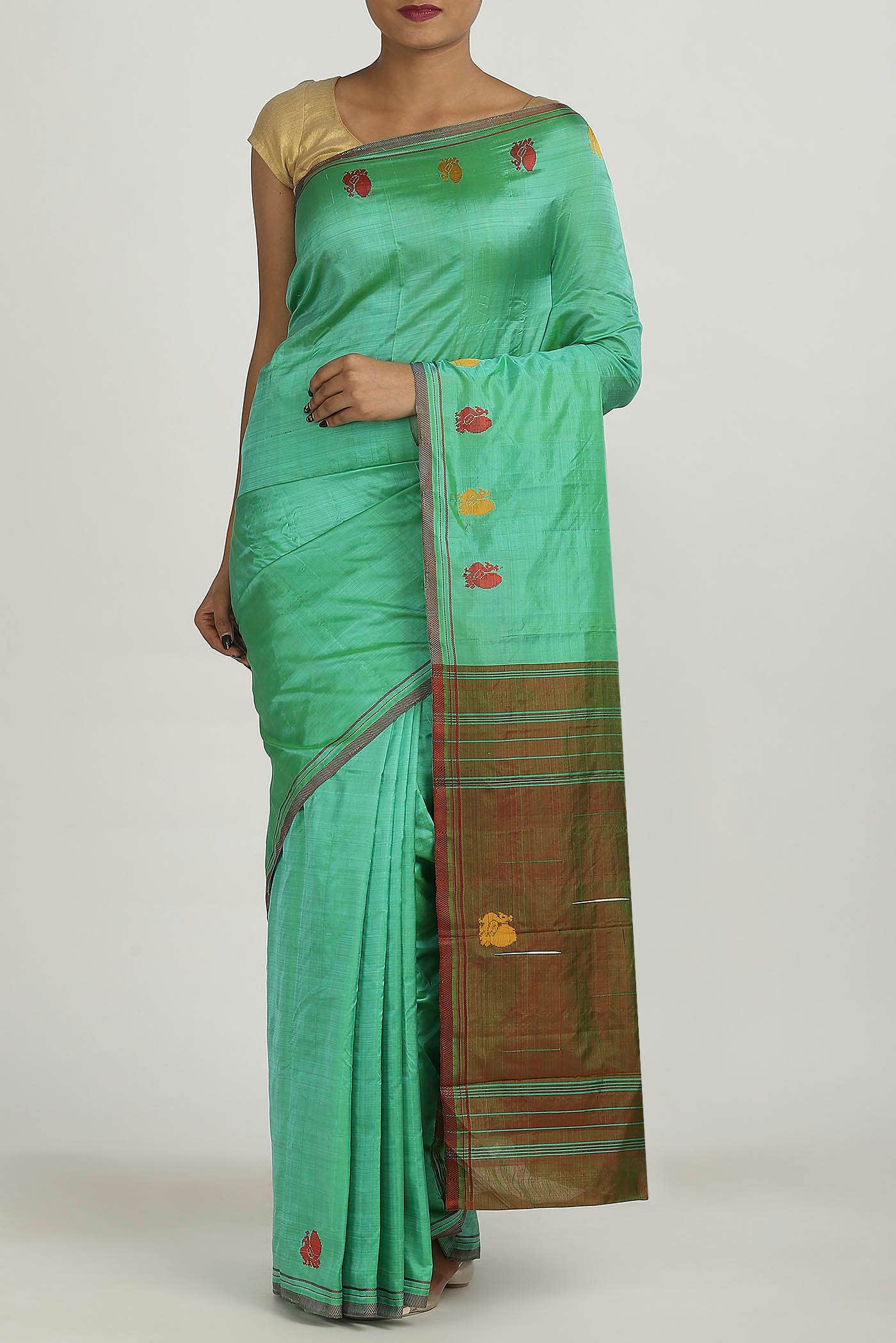 Green Kanchipuram Silk Saree
