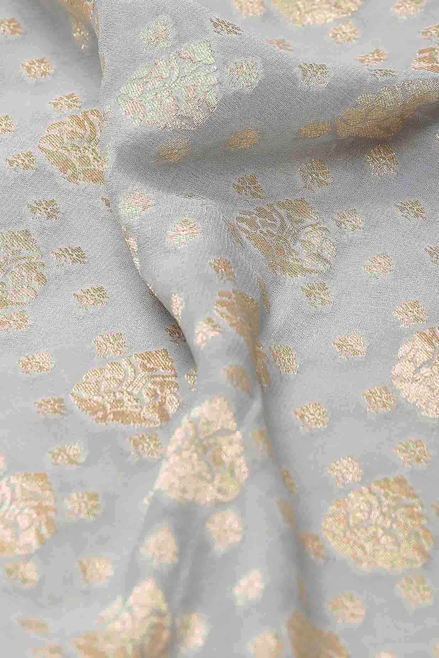 Beige Banarasi Georgette Saree