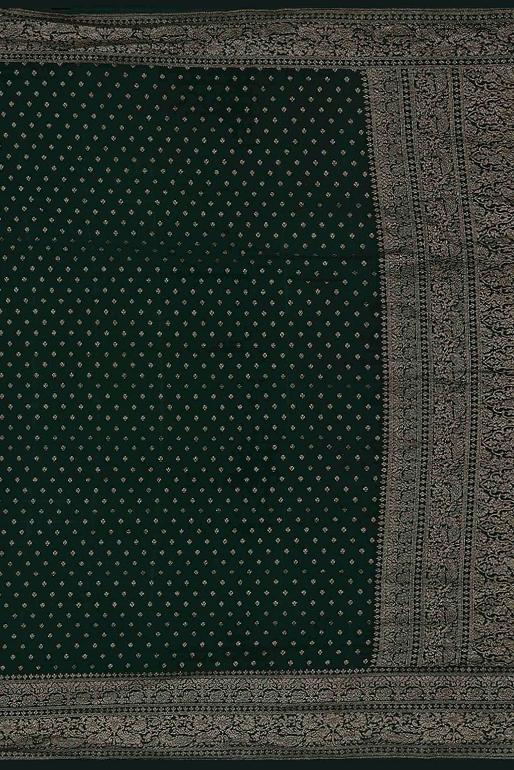 Green Banarasi Georgette Saree