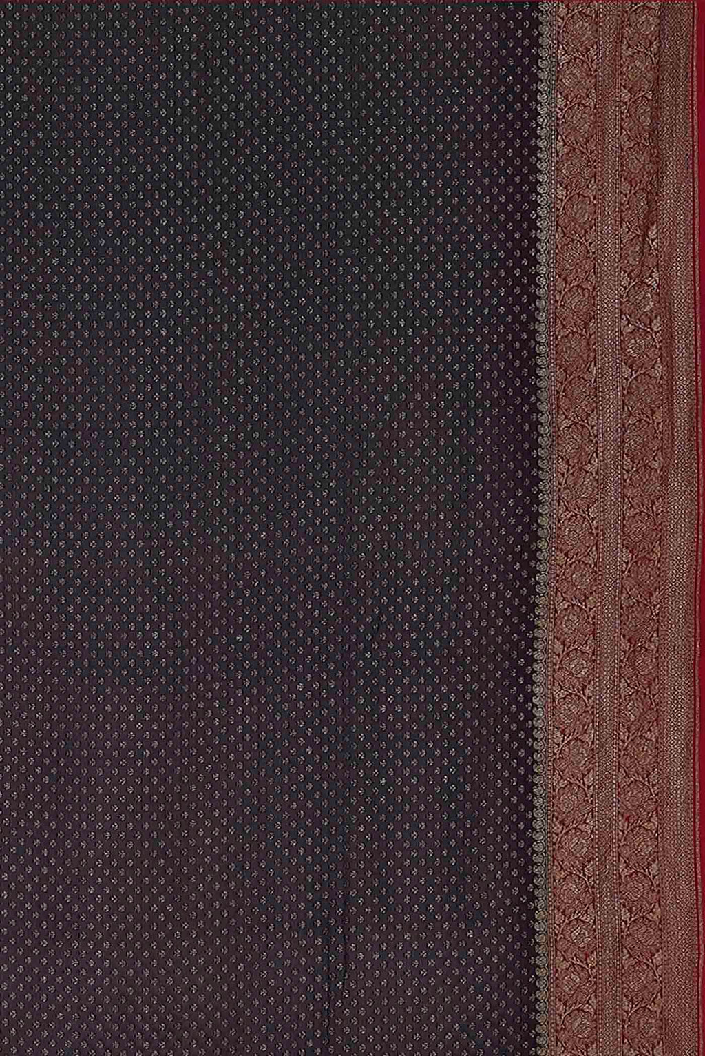 Black Banarasi Georgette Saree