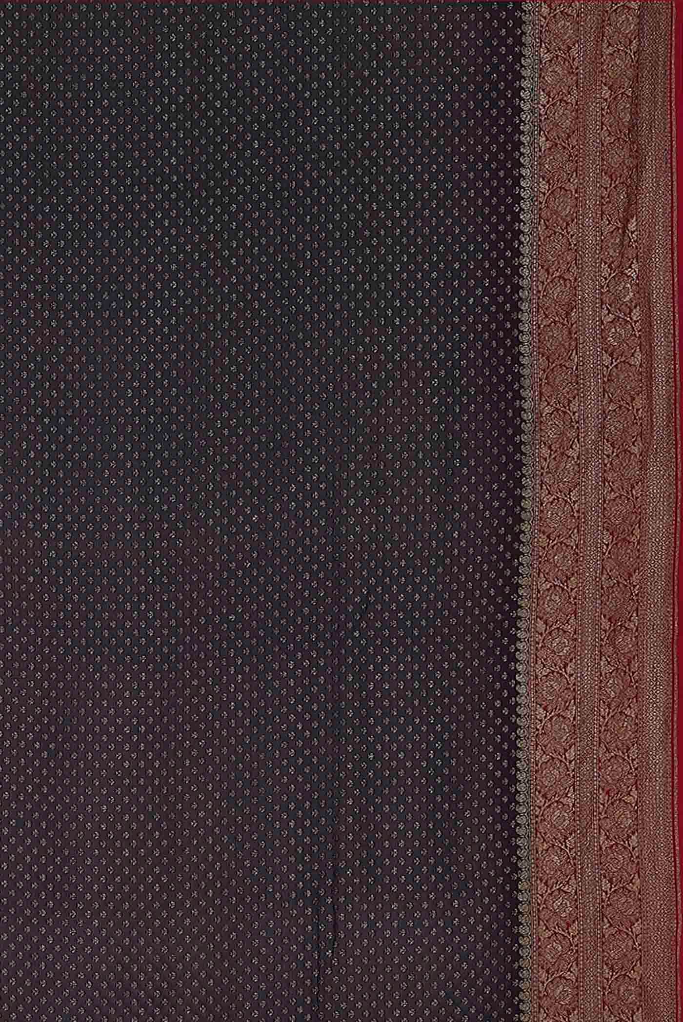 Black Banarasi Georgette Saree