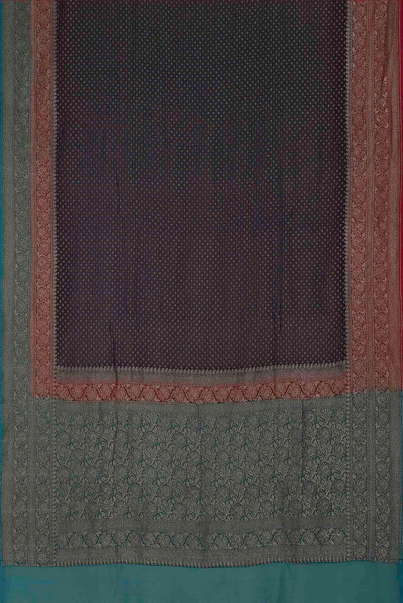 Black Banarasi Georgette Saree