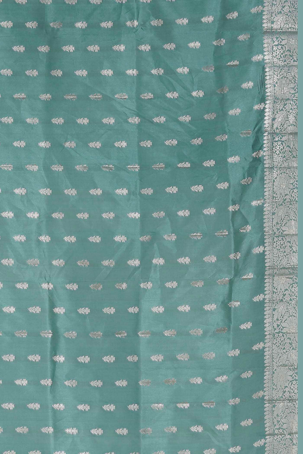 Blue Banarasi Raw Silk Saree