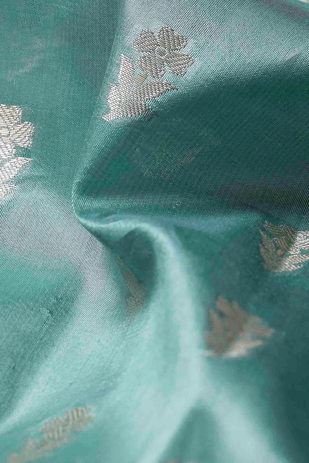 Blue Banarasi Raw Silk Saree