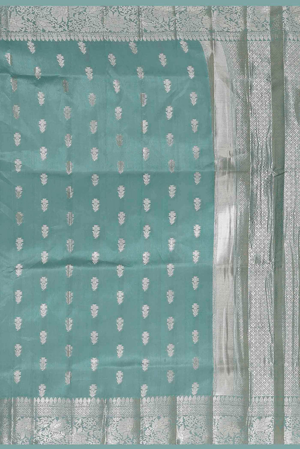 Blue Banarasi Raw Silk Saree