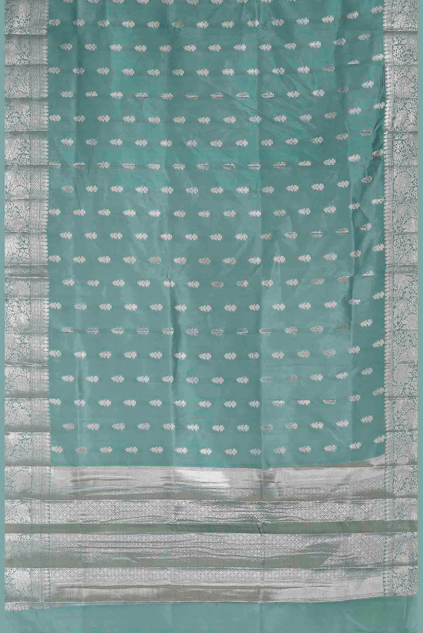 Blue Banarasi Raw Silk Saree